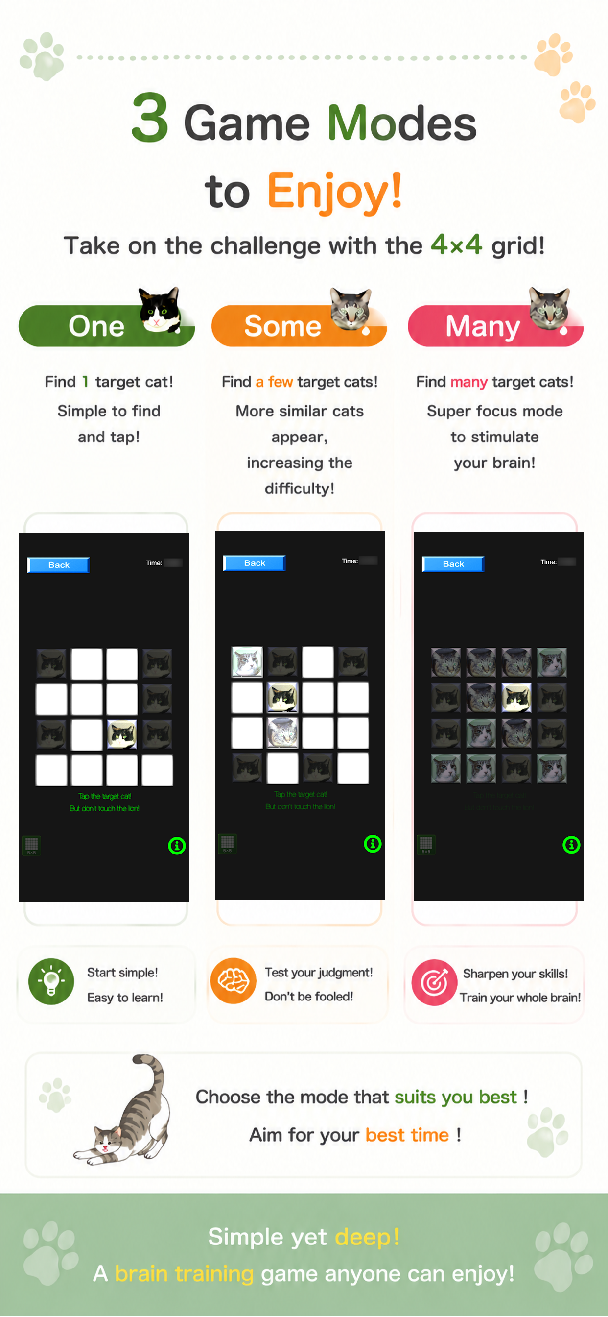 TouchTheCat2 gameplay screen