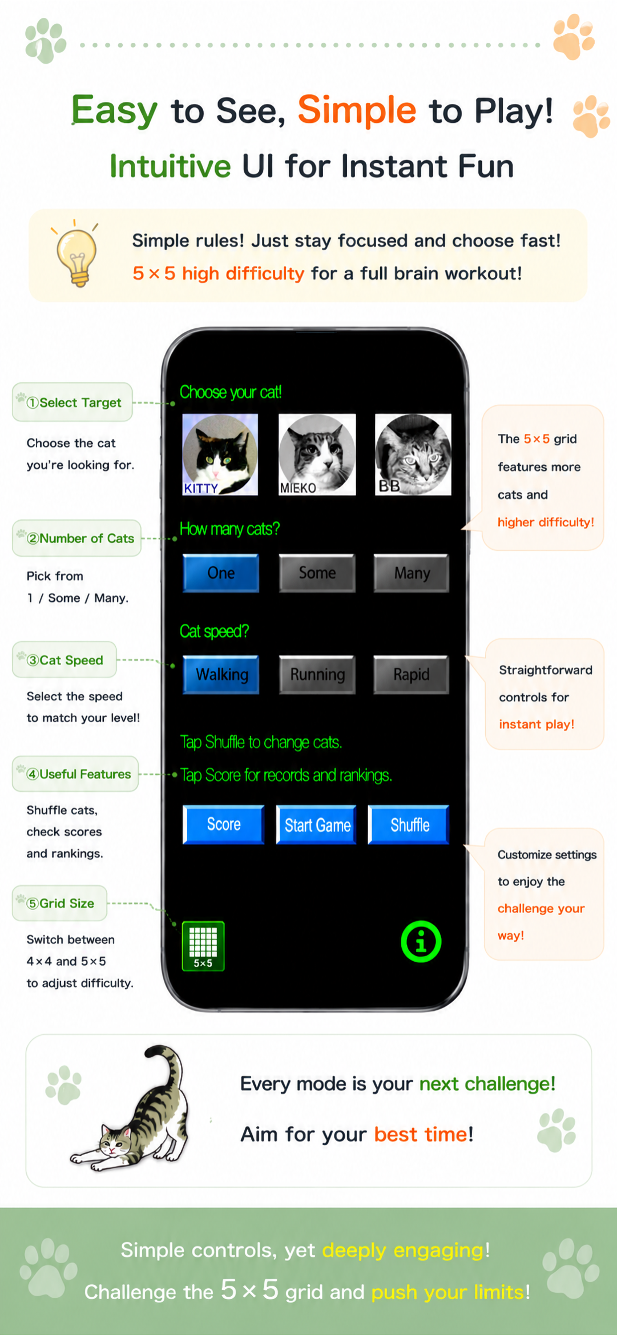 TouchTheCat2 ranking screen